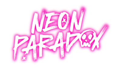 Neon Paradox Cyberpunk EDM Logo