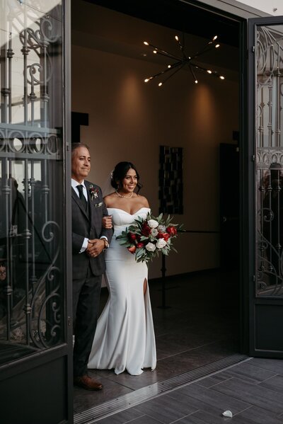 soho63-chandler-wedding-venue-bride-walking-down-the-aisle