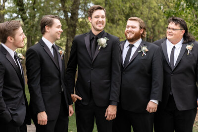 Groomsmen at wedding