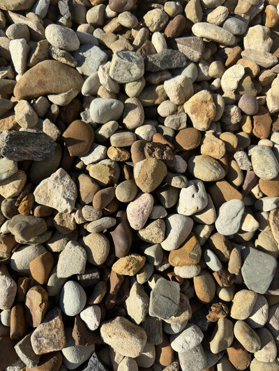 #3 River Rock for pick up or delivery in Westmoreland County, PA.