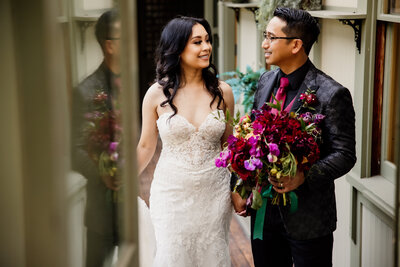 Archer Inspired Photography - Kat and Rob Wedding - Winchester Mystery House San Jose CA - Couple Portraits-130