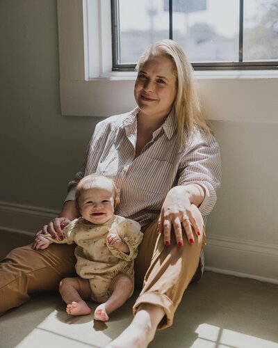 Founder of the Artist's Collective Nancy Beale posed in branding portraits