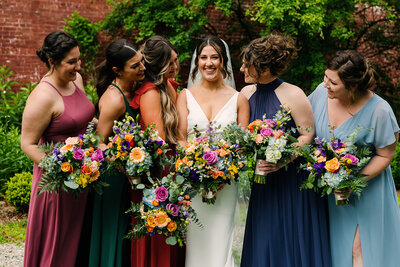 Forever & Always Wedding Floral Package offers wedding arrangements to suit your needs and budget - Just Bloom'd Weddings, florist based in Sudbury, MA, courtesy of Kelly Benvenuto Photography