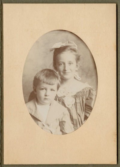 Dorothea Lange _ OMCA Dorothea Lange (Nutzhorn) and her Brother Martin as Children
