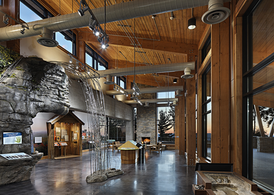 Gorges State Park Visitors Center, built by Cooper Construction