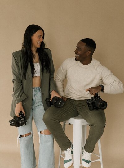 couple smiling
