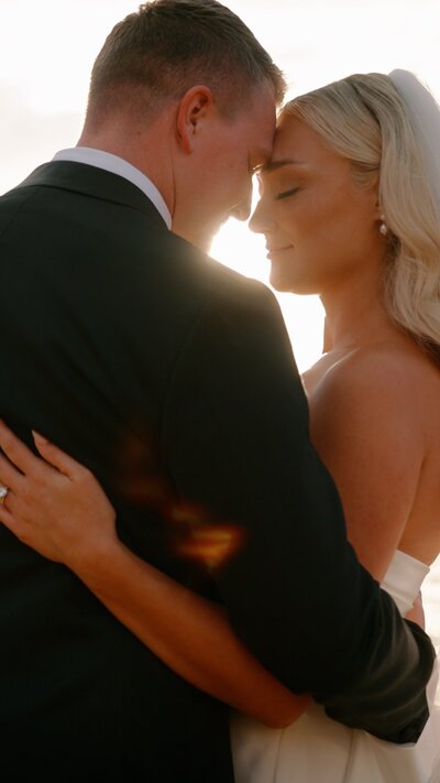 california wedding photo bride and groom embracing