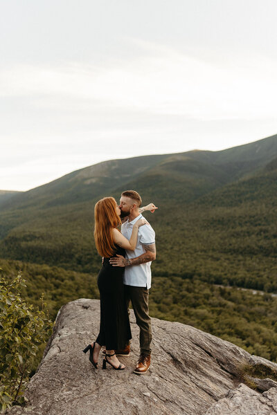 An adventures session in the white mountains of New Hampshire looking over at Mount Washington. 