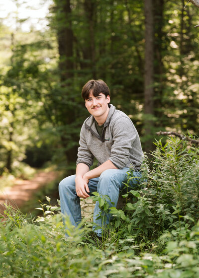 senior photos and senior pictures at bear brook near Concord NH 