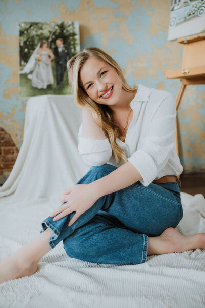 woman smiling at the camera