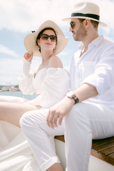 Bride and groom elopement engagement session Miami FL