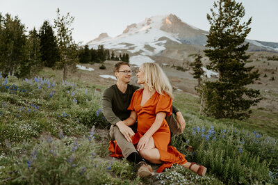 Timberline Lodge engagement session in Mount Hood