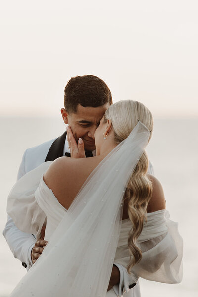 crystal cove intimate beach wedding nostalgic lovers