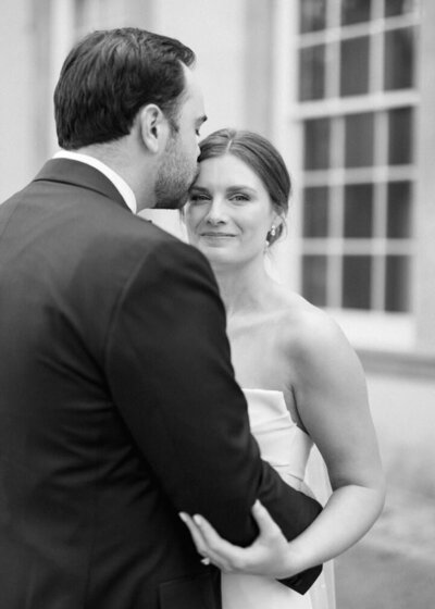 Couple Nose to Nose at Swan House Atlanta Photo