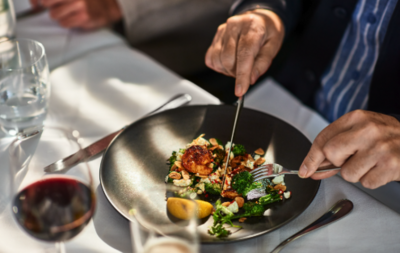 Hellenic, mediterranean cuisine restaurant in Hotel Los Gatos.