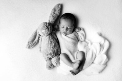 Sleeping Newborn Baby Photoshoot Uxbridge