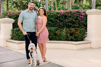 Groom kisses brides cheek before their Floridan Palace wedding in Tampa