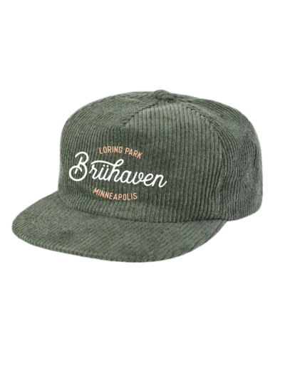 Bruhaven Loring Park Brewery Minneapolis Green Corduroy Ballcap