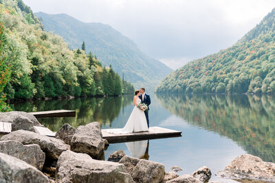 Ausable club wedding with portraits at the lower ausable lake in the adirondacks of NY by julia rebecca photography
