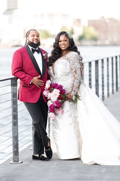 Bride and Groom in Baltimore, Maryland