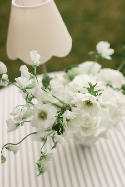 Elegantly Styled pastel floral arrangement for event in Port Fairy