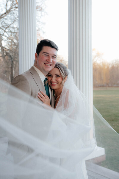 Elegant wedding portrait of the newlyweds, expertly photographed to highlight the beauty and emotion of their union, reflecting your wedding photography style that tells a unique love story.