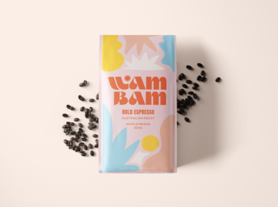 Wam Bam Coffee Packaging Design - Eye catching graphic design
