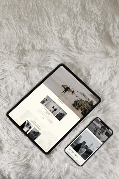 Modern Showit websites for wedding and elopemeny photographers