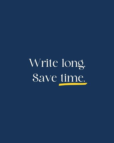 Write Long Save Time
