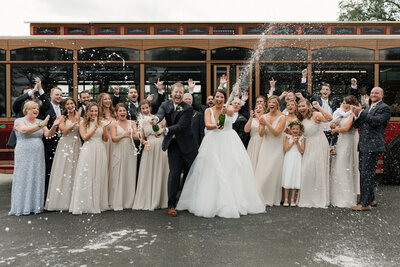 celebratory photo at a knoxville wedding