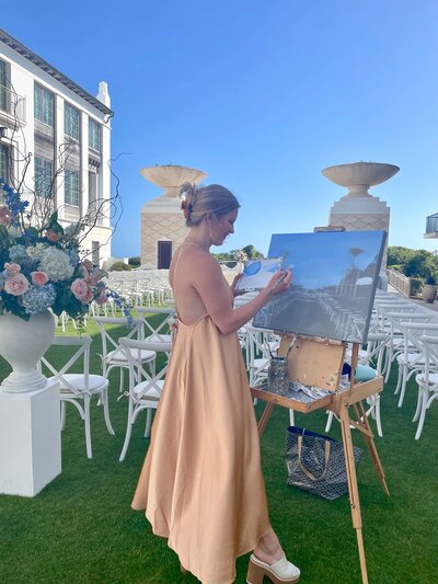 woman painting