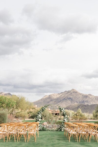 Wedding at DC Ranch Scottsdale Ceremony Area