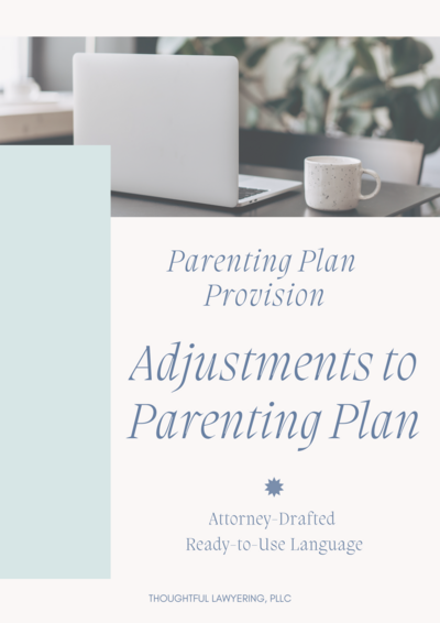 Adjustments