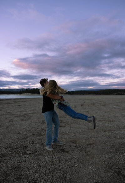 blue hour couples photos