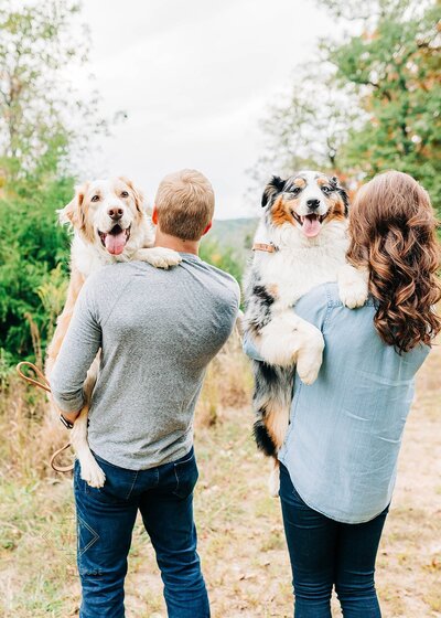 Bride and groom walk up memorial steps at their DC wedding