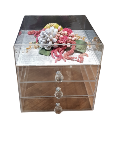 floral bauble preserved flowers in glass bauble keepsake for wedding funeral keepsake