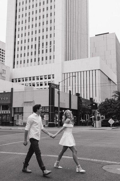 luxury wedding photo of bride and groom standing next to each other