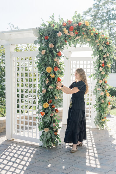 Ceremony floral arch