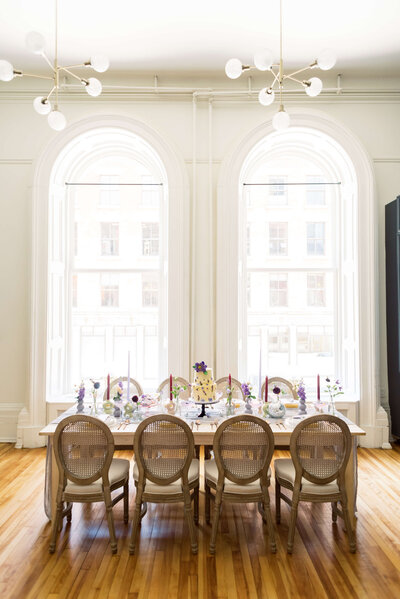 Wedding reception table for Haliax wedding, Nova Scotia