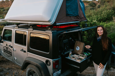 Kitchen equipment that comes with Jeep rental