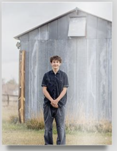 Senior metal print that can be ordered after the gallery is revealed