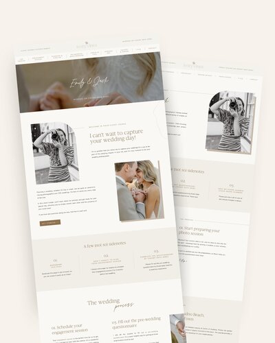 Showit Client Lounge Templates for Photographers