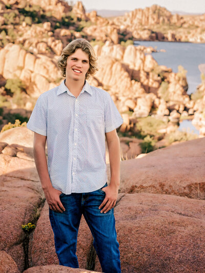 High school student at Watson Lake by Melissa Byrne Photography