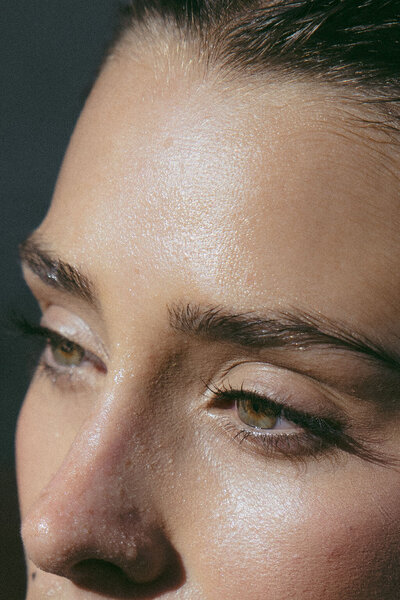 Image of a women's face zoomed in