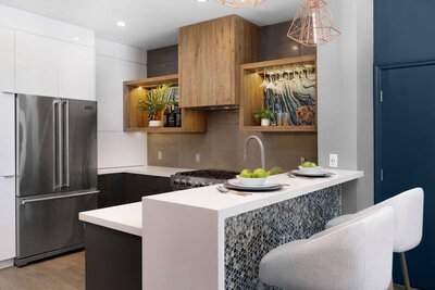 Glam high rise condo design