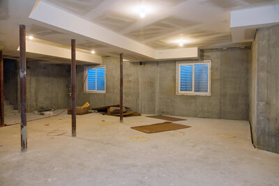concrete basement