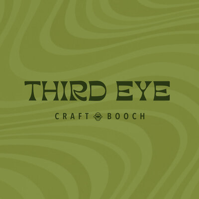 Third eye kombucha funky branding design image