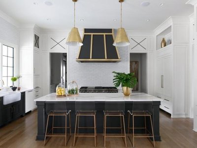 two tone kitchen remodel glendale