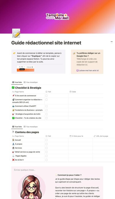 Guide rédaction site internet chatgpt