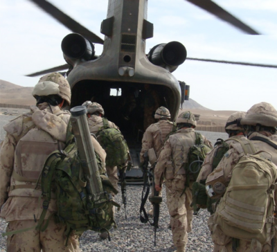 Justin Yaassoub in a combat team strategy session, leading mission planning efforts